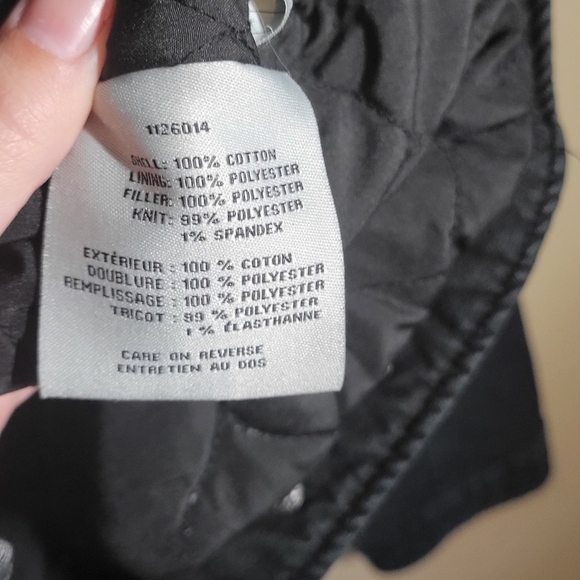 Levis Mens Small Black Denim Quilted Lining Trucker Jacket - Picture 13 of 13